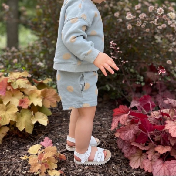 Zara polka dot Sweatshirt and Shorts Set - Picture 1 of 6